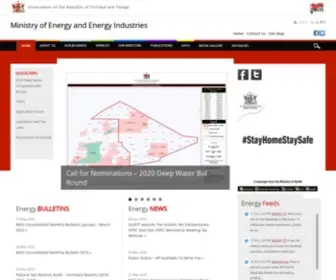 Energy.gov.tt(Ministry of Energy and Energy Industries) Screenshot