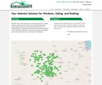 Energyguardmidwest.com(Windows, Siding, and Roofing by Energy Guard Midwest, LLC) Screenshot