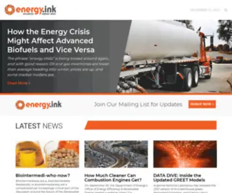 Energy.ink(News on Renewable Energy & Biofuels Logistics & Technology) Screenshot