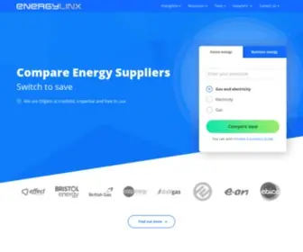 Energylinx.co.uk(Compare energy prices (gas & electricity) on) Screenshot