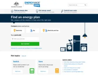 Energymadeeasy.gov.au(Energy Made Easy) Screenshot
