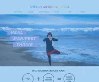 Energymedicineyoga.net(Energy Medicine Yoga) Screenshot