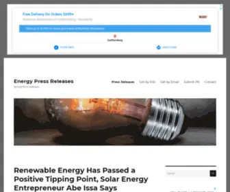 Energypressreleases.com(Energy Press Releases) Screenshot