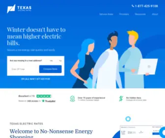 Energyproviderstexas.com(Texas Electric Rates) Screenshot