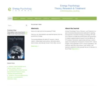 Energypsychologyjournal.org(Energy Psychology Journal) Screenshot