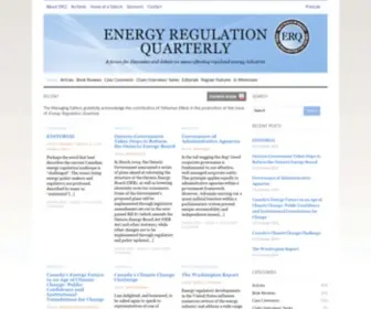 Energyregulationquarterly.ca(A forum for discussion and debate on issues affecting regulated energy industries) Screenshot