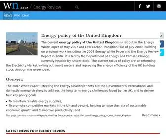 Energyreview.com(Energy Review) Screenshot