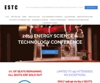 Energyscienceconference.com(Exclusive conference with the Pioneers of the modern day Tesla & free energy movement) Screenshot