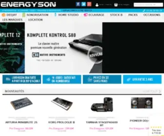 Energyson.fr(Magasin de sonorisation depuis 1998) Screenshot