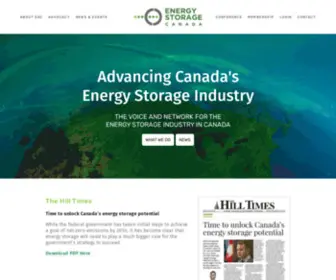 Energystoragecanada.org(Energy Storage Canada) Screenshot