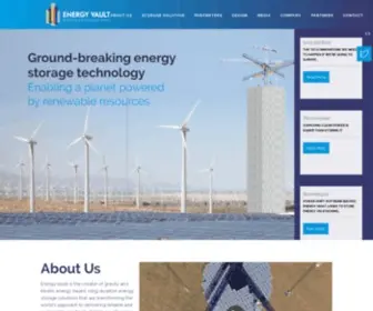 Energyvault.com(About Us) Screenshot