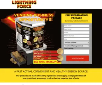 Energyvendingmachine.com(Lightning Force) Screenshot