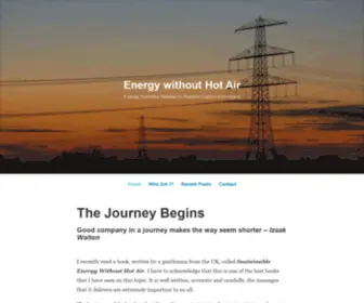 Energywithouthotair.ca(Good company in a journey makes the way seem shorter) Screenshot