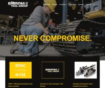 Enerpactoolgroup.com(Enerpac Tool Group) Screenshot