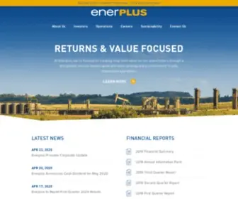 Enerplus.com(Home) Screenshot