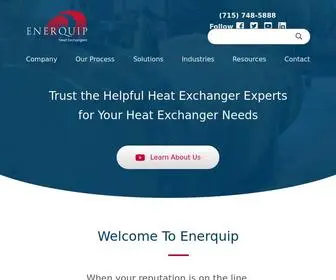 Enerquip.com(Sanitary & Industrial Thermal Solutions) Screenshot