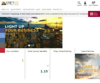 Enerray.com(Design, Installation and Management of Photovoltaic Systems) Screenshot