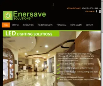 Enersavesolutions.com(The #1 Source for All Your Energy Saving Needs) Screenshot