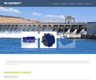 Enerset.eu(Permanent Magnet Generator) Screenshot