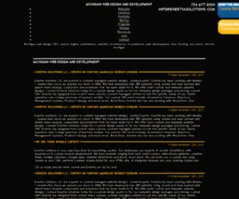 Enertiasolutions.com(Michigan Web Design and Development) Screenshot