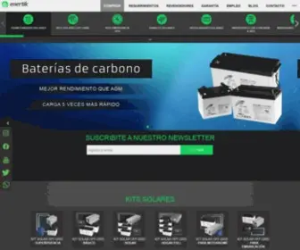 Enertik.com.ar(Energía solar) Screenshot