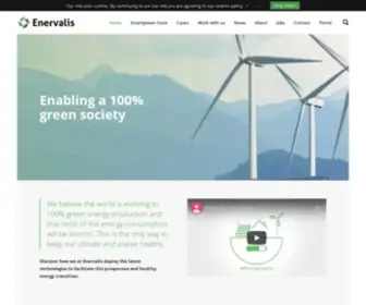 Enervalis.com(Enabling a 100% green society) Screenshot