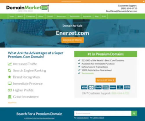 Enerzet.com(Buy a Domain Name) Screenshot