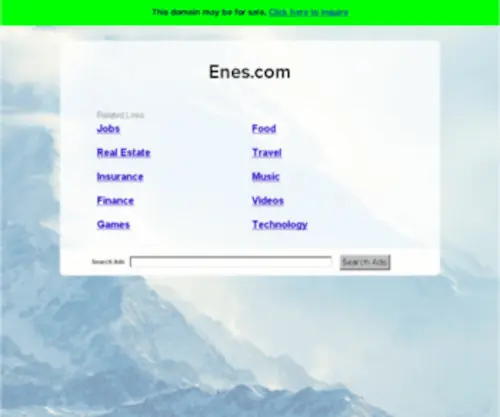 Enes.com(The Leading Enes Site on the Net) Screenshot