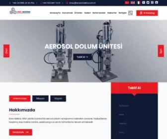 Enesmakina.com.tr(Aerosol Filling Machine) Screenshot