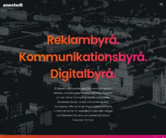 Enestedt.se(Enestedt Reklambyrå B2B Stockholm) Screenshot