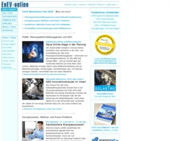 Enev-Online.de(EnEV 2012) Screenshot