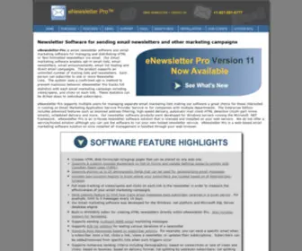 Enewsletterpro.com(Email Newsletter Software for .NET titled eNewsletter Pro) Screenshot
