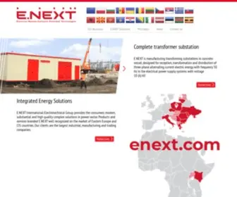 Enext.com(International electrotechnical group) Screenshot