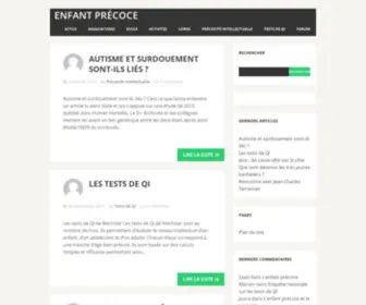 Enfant-Precoce.com(Enfant Précoce) Screenshot