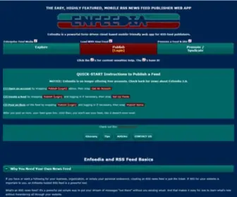 Enfeedia.com(PUBLISH RSS NEWS FEEDS with the EASY) Screenshot
