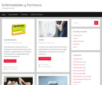 Enfermedadesyfarmacos.com(Enfermedades y Farmacos) Screenshot