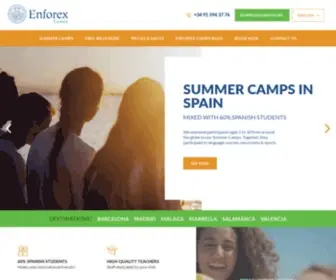 Enfocamp.com(Summer Camps in Spain) Screenshot