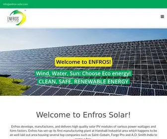 Enfros-Solar.com(Enfros Technologies Pvt) Screenshot