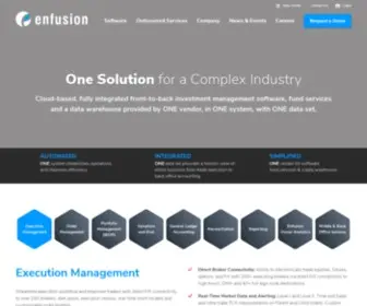 Enfusionsystems.com(Investment Management Software) Screenshot