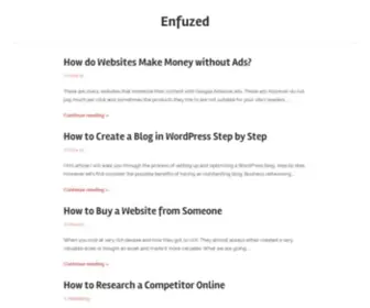 Enfuzed.com(Web designer blog) Screenshot
