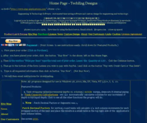 ENG-Applications.com(TechEng Designs) Screenshot