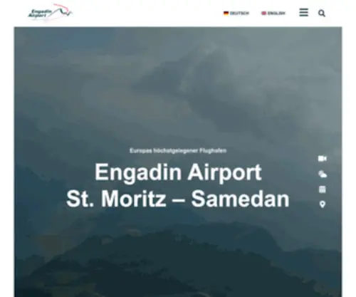 Engadin-Airport.ch(Engadin Airport St) Screenshot