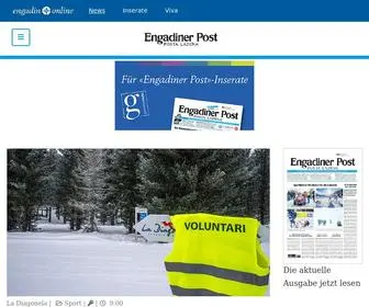 Engadinerpost.ch(Engadiner Post/Posta Ladina) Screenshot