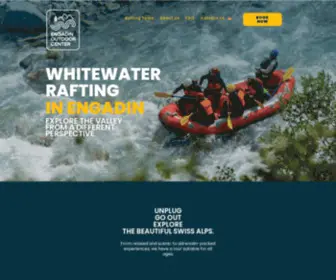 Engadinoutdoorcenter.ch(River Rafting in Engadin) Screenshot