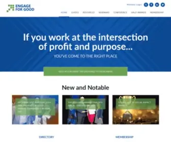 Engageforgood.com(Engage for Good (formerly Cause Marketing Forum)) Screenshot