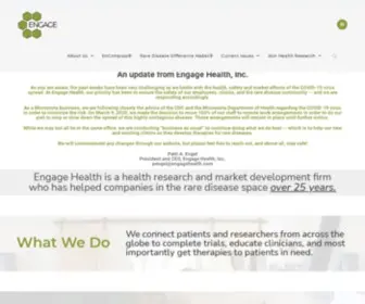 Engagehealth.com(Rare Disease Market Research) Screenshot