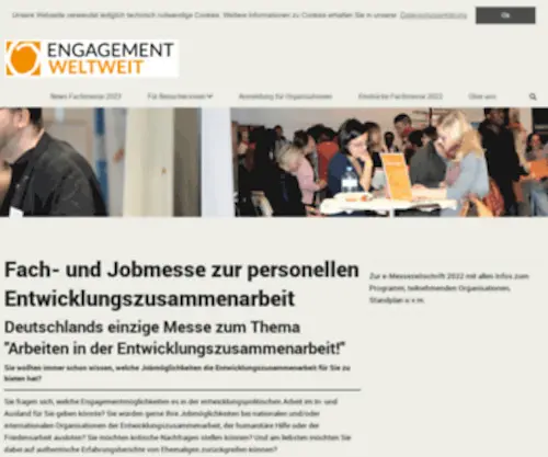 Engagement-Weltweit.de(Und Jobmesse ENGAGEMENT WELTWEIT 2023) Screenshot