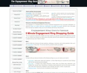 Engagementringguru.com(Diamond Engagement Rings Guide Tutorial Tips Advice Hints) Screenshot