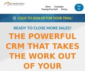 Engagemorecrm.com(EngageMore CRM) Screenshot