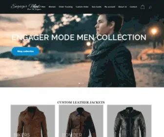 Engagermode.com(Genuine Leather Jackets for Men & Women) Screenshot